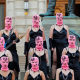 El grupo ruso Pussy Riot graba un videoclip para una canción contra la prohibición casi total del aborto en Indiana Europa Press/Contacto/Jeremy Hogan