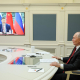 Videoconferencia entre Vladimir Putin y Xi Jingping, en febrero de 2026 Europa Press/Contacto/Vyacheslav Prokofyev
