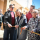 La secretaria general del PSOE Aragón, Pilar Alegría, ha inaugurado este sábado la feria medieval de La Iglesuela del Cid 'Luces y sombras'. JOSÉ VALERO CABREJAS