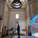 El presidente de Castilla-La Mancha, Emiliano García-Page, durante su intervención en el acto de inauguración de la nueva Escuela Infantil de Velada. PIEDAD LOPEZ/JCCM