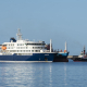 Imagen del crucero 'MV Hondius' fondeado en el puerto de Granadilla.  Europa Press Canarias - Europa Press