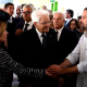 La primera ministra de Italia, Giorgia Meloni y el presidente de Italia, Sergio Matarella (en el centro de la imagen) saludan al civil Luca Signorelli GIORGIA MELONI / X