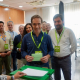 Imagen de la cabeza de lista de Vox por Sevilla, Javier Cortés, al ejercer su derecho al voto. VOX SEVILLA
