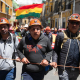 Militantes de la Central Obrera Boliviana (COB) Radoslaw Czajkowski/dpa