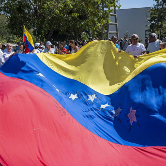 Manifestación en Caracas para pedir la liberación de los presos políticos del país. Imagen de archivo Europa Press/Contacto/Jimmy Villalta