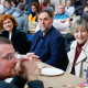 La secretaria general, Elisenda Alamany; el presidente de ERC, Oriol Junqueras, y la vicepresidenta del Parlament, Alba Vergés, en una imagen de archivo  Kike Rincón - Europa Press