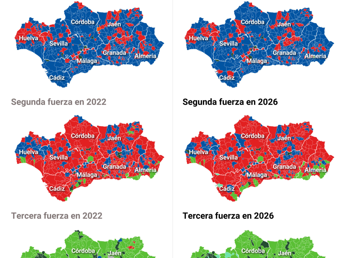 Partit guanyador, segon i tercer, segons infografia d'Europa Press