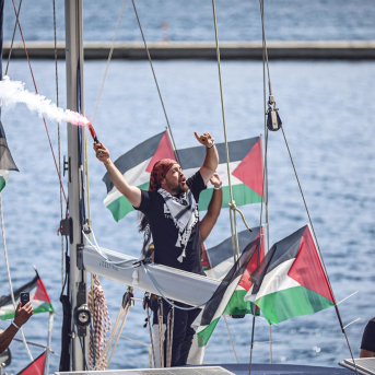 La Global Sumud Flotilla partiendo desde Marmaris, Turquía, rumbo a la Franja de Gaza. Europa Press/Contacto/Abdelrahman Alkahlout