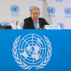 El secretario general de la ONU, Antonio Guterres, durante una reciente rueda de prensa en Nairobi. Europa Press/Contacto/Yang Guang