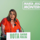 La senadora del PSOE y expresidenta de la Junta de Andalucía, Susana Díaz, durante un acto público de campaña para las elecciones del 17 de mayo. Joaquín Corchero - Europa Press