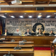 Los representantes del COFB y COMB durante su comparecencia en el Senado