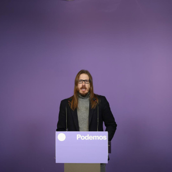 El secretario de organización y portavoz de Podemos, Pablo Fernández. Alejandro Martínez Vélez - Europa Press