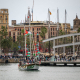 Un barco de la segunda expedición de la Global Sumud Flotilla, parte del Moll de la Fusta, a 12 de abril de 2026, en Barcelona, Catalunya (España). Lorena Sopêna - Europa Press