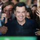 El candidato del PP andaluz a la reelección como presidente de la Junta, Juanma Moreno, ayer domingo, 17 de mayo, en Sevilla Francisco J. Olmo - Europa Press