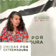 La portavoz de Unidas por Extremadura, Irene de Miguel, en una rueda de prensa en la sede de la formación. UNIDAS POR EXTREMADUR