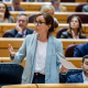 Imagen de archivo de la ministra de Sanidad, Mónica García, durante una sesión plenaria del Senado. Ricardo Rubio - Europa Press