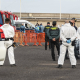 Pasajeros evacuados del crucero MV Hondius fondeado cerca del puerto de Granadilla suben a los autocares de la UME, a 10 de mayo de 2026, en Granadilla de Abona, Tenerife, Islas Canarias (España).  Europa Press Canarias - Europa Press
