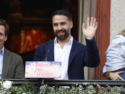 El futbolista Dani Carvajal durante el pregón de las Fiestas de San Isidro 2025 | Europa Press