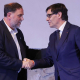 Salvador Illa y Oriol Junqueras han firmado el acuerdo para aprobar los presupuestos de Cataluña. Govern.cat.