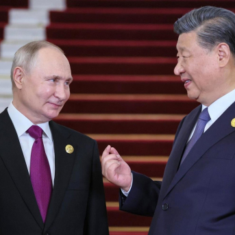Los presidentes de Rusia y China, Vladimir Putin y Xi Jinping, en una foto de archivo de octubre de 2023  -/Kremlin/dpa