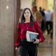 La secretaria general de Podemos, Ione Belarra, a su llegada a la junta de Portavoces en el Congreso de los Diputados, a 28 de abril de 2026, en Madrid (España). Alberto Ortega - Europa Press