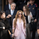 La cantante Shakira (c), junto a sus abogados, Pau Molins (3i), Miriam Company (5i), a su salida del juzgado el día que comenzó su juicio en Barcelona David Zorrakino - Europa Press