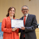 La Ministra de Sanidad, Mónica García y el director de la OMS, Tedros Adhanom Ghebreyesus. MINISTERIO DE SANIDAD