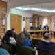 Reunión del consejero delegado de RDG, Emilio Bruquetas, con el tejido productivo de los municipios lucenses de Trabada, Ribadeo y Barreiros RDG