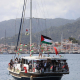 Activistas, periodistas, personal médico y participantes internacionales se reúnen a bordo de barcos y veleros durante la salida de la misión de la Global Sumud Flotilla desde Marmaris, Turquía, hacia Gaza Europa Press/Contacto/Abdelrahman Alkahlout