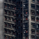 Imagen de archivo del complejo de rascacielos incendiado en Hong Kong. Europa Press/Contacto/James Modesto