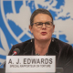 La relatora especial de Naciones Unidas sobre tortura y otros tratos o penas crueles, inhumanas o degradantes, Alice Jill Edwards Europa Press/Contacto/Eric Dubost