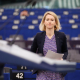 La Alta Representante para la Política Exterior de la UE, Kaja Kallas,  en el pleno del Parlamento Europeo en Estrasburgo (Francia) MATHIEU CUGNOT