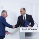 El ministro de Política Territorial y Memoria Democrática, Ángel Víctor Torres, junto al conseller de la Presidencia, Albert Dalmau, en una imagen de archivo. DAVID ZORRAKINO - EUROPA PRESS