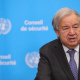 El secretario general de Naciones Unidas, António Guterres, durante una rueda de prensa en abril de 2026 (archivo) Europa Press/Contacto/Bianca Otero