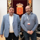 Unai Hualde se reúne con Gustavo Muñoz, patrono del Parlamento de Navarra en la Fundación Gizain