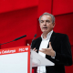 El expresidente del Gobierno José Luis Rodríguez Zapatero interviene durante la apertura del 15 Congreso del PSC, en el Palau de Congressos de Catalunya, a 15 de marzo de 2024, en Barcelona, Cataluña (España). David Zorrakino - Europa Press