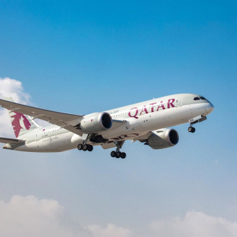 Avión de Qatar Airways. QATAR AIRWAYS