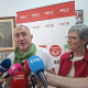 El secretario general de UGT, Pepe Álvarez, y la secretaria general del sindicato en Extremadura, Patrocinio Álvarez, en declaraciones a los medios en Mérida con motivo de unas jornadas formativas sobre Seguridad Social y Jubilación EUROPA PRESS