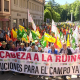 Cientos de agricultores marchan en Valladolid para lanzar un SOS y evitar que el granero de España acabe siendo un desierto
