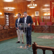El presidente de la Diputación de Zamora, Javier Faúndez, y el diputado de Deportes, Juan del Canto, durante la comparecencia. EUROPA PRESS