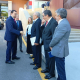 El presidente del Principado de Asturias, Adrián Barbón, a su llegada al 20º Congreso Nacional de Empresarios del Transporte 'El transporte en el lugar que le corresponde', celebrado en el recinto ferial gijonés 'Luis Adaro'. EUROPA PRESS