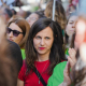 La secretaria general de Podemos, Ione Belarra, durante la concentración de docentes, frente a Les Corts Valencianes, a 21 de mayo de 2026, en Valencia,  Jorge Gil - Europa Press