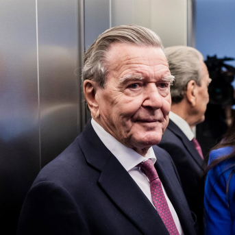 El excanciller alemán Gerhard Schroeder. Christoph Soeder/dpa