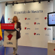 La presidenta de UPN, Cristina Ibarrola, en una rueda de prensa. EUROPA PRESS