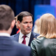 El secretario de Estado de Estados Unidos, Marco Rubio, en la reunión de ministros de Exteriores de la OTAN qu se celebra este viernes en Helsingborg (Suecia) Christoph Soeder/dpa