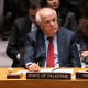 El representante del Estado de Palestina ante Naciones Unidas, Riad Mansur, durante una reunión del Consejo de Seguridad de la ONU en febrero de 2026 (archivo) Europa Press/Contacto/Lev Radin