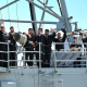 Tripulación de la fragata Numancia zarpando en Rota para iniciar su quinto despliegue en la operación Atalanta. ARMADA ESPAÑOLA