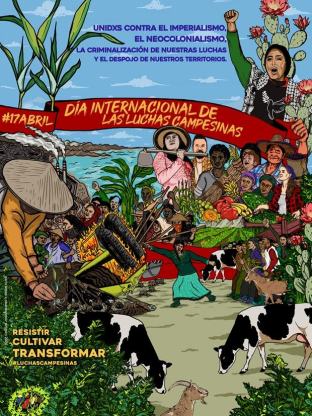 Cartel de Vía Campesina 2026