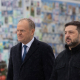 El primer ministro polaco, Donald Tusk, y el presidente de Ucrania, Volodimir Zelenski. Europa Press/Contacto/PRESIDENT OF UKRAINE