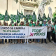 Imagen de la concentración de trabajadores de la Agencia Tributaria en Sevilla. CSIF